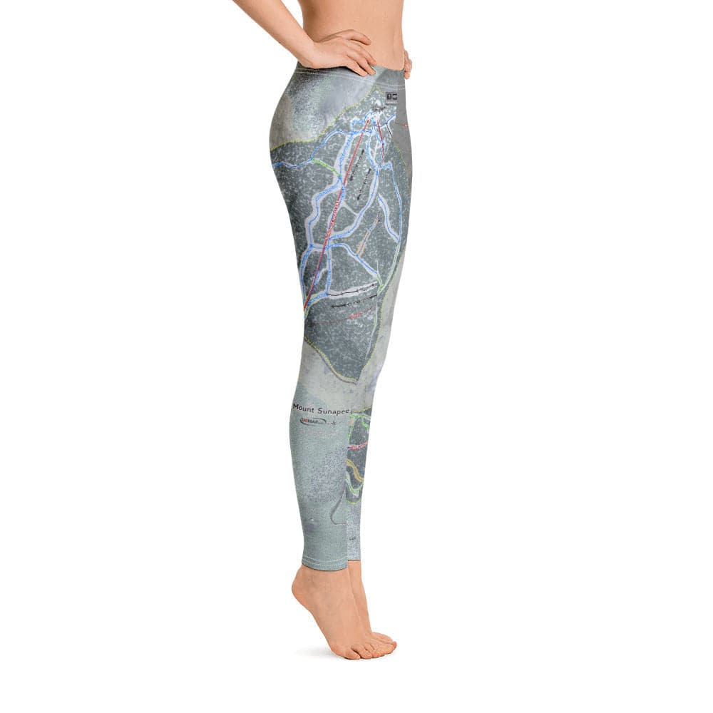 Mount Sunapee, New Hampshire Ski Trail Map Women's Base Layer Bottom - Powderaddicts