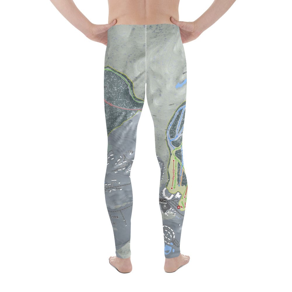 Mountain Creek, New Jersey Ski Trail Map Men's Base Layer Bottom - Powderaddicts