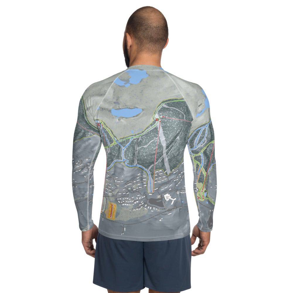 Mountain Creek, New Jersey Ski Trail Map Men's Base Layer Top - Powderaddicts