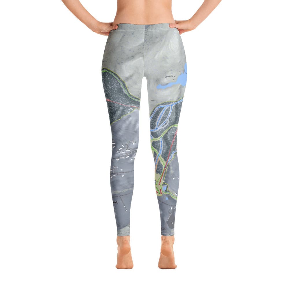 Mountain Creek, New Jersey Ski Trail Map Women's Base Layer Bottom - Powderaddicts
