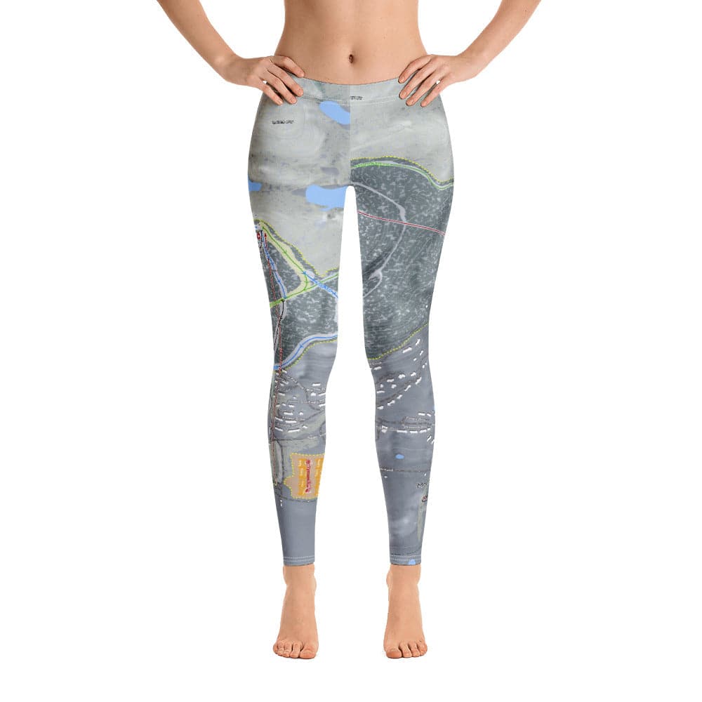 Mountain Creek, New Jersey Ski Trail Map Women's Base Layer Bottom - Powderaddicts