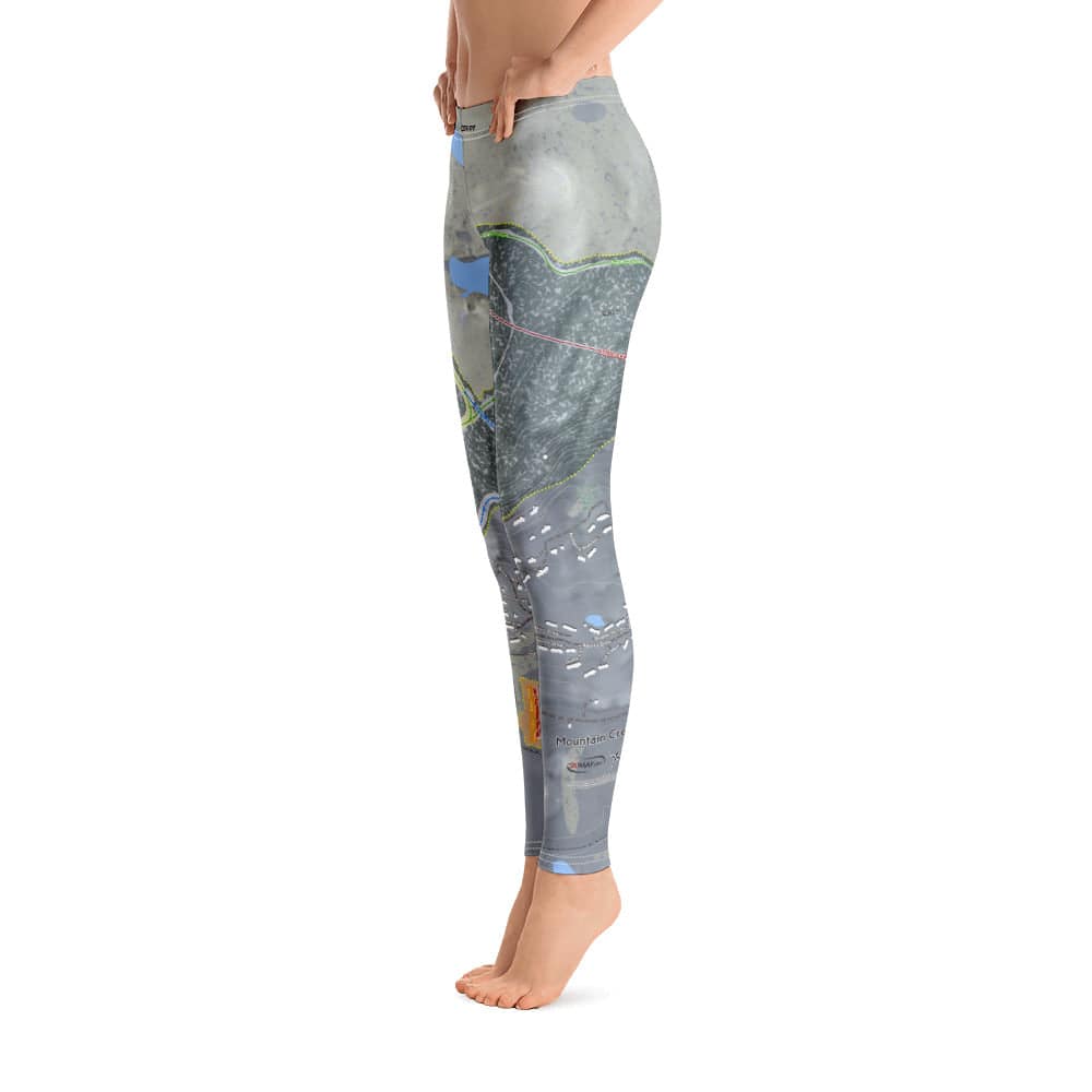 Mountain Creek, New Jersey Ski Trail Map Women's Base Layer Bottom - Powderaddicts