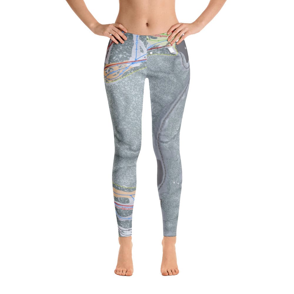 Mountain High, California Ski Trail Map Women's Base Layer Bottom - Powderaddicts