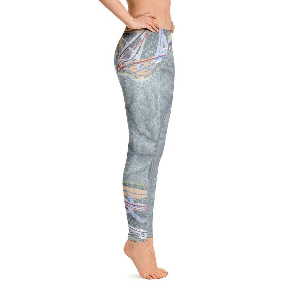 Mountain High, California Ski Trail Map Women's Base Layer Bottom - Powderaddicts