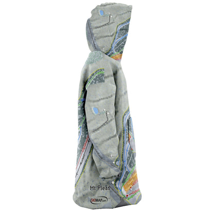 Mountain Pleasant, Pennsylvania Ski Trail Map Snuggie - Powderaddicts