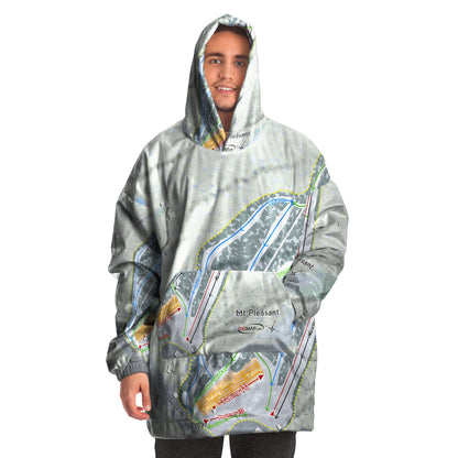 Mountain Pleasant, Pennsylvania Ski Trail Map Snuggie - Powderaddicts