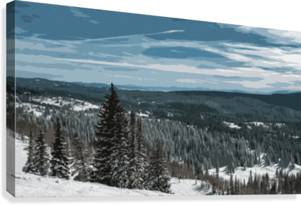 Mountain view poster - Powderaddicts