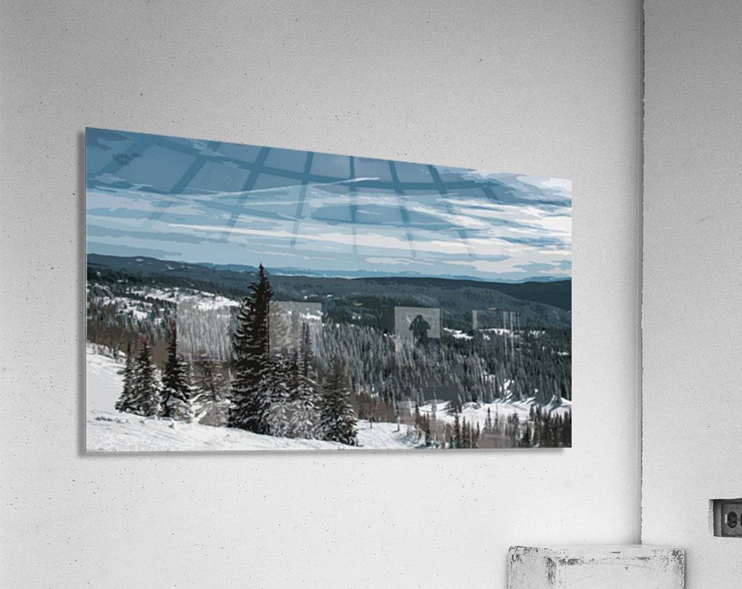 Mountain view poster - Powderaddicts