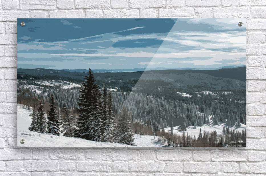 Mountain view poster - Powderaddicts