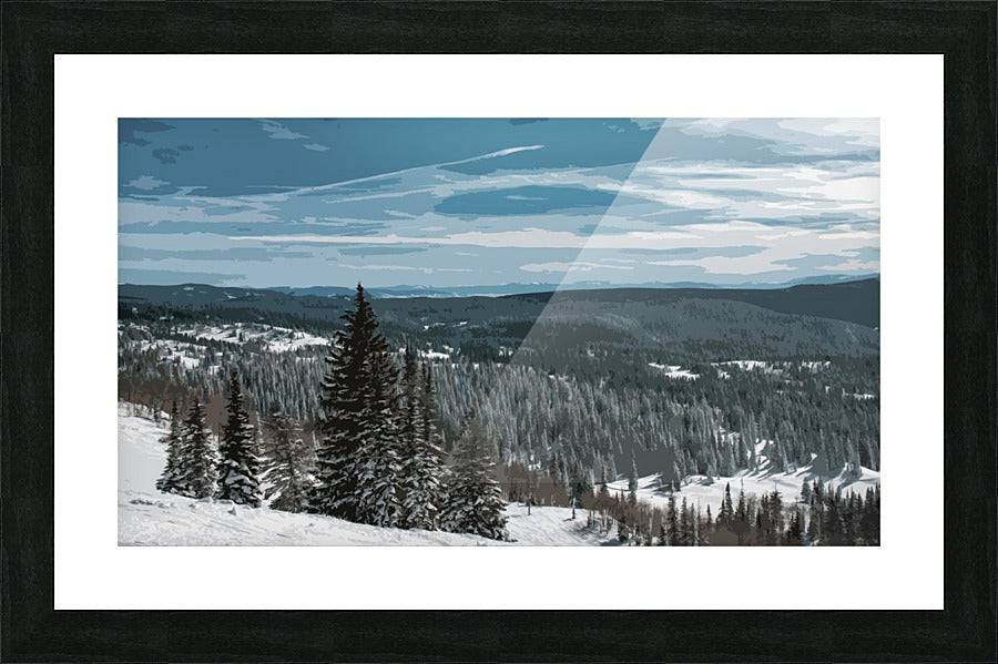 Mountain view poster - Powderaddicts