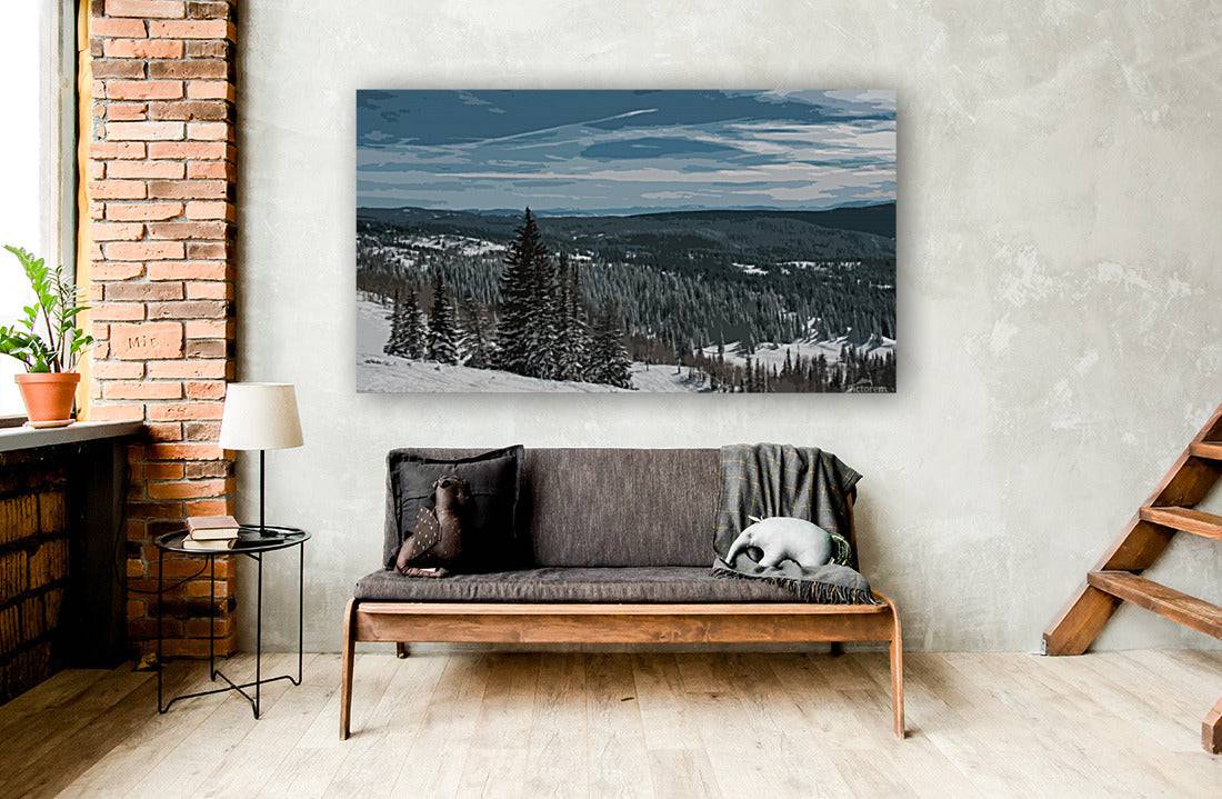 Mountain view poster - Powderaddicts