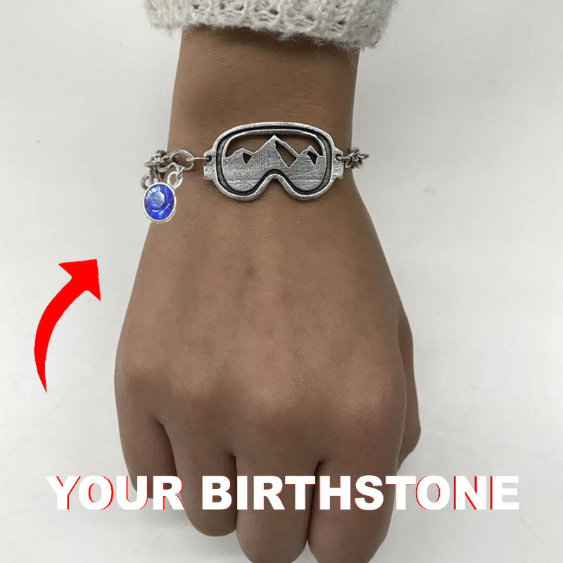 Mountain View Birthstone Bracelet, Birthstone Necklace - Powderaddicts