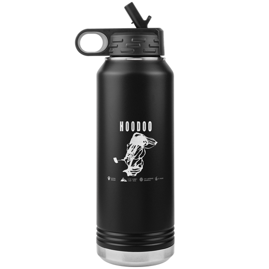 Hoodoo, Oregon Ski Trail Map 32oz Water Bottle Tumbler - Powderaddicts