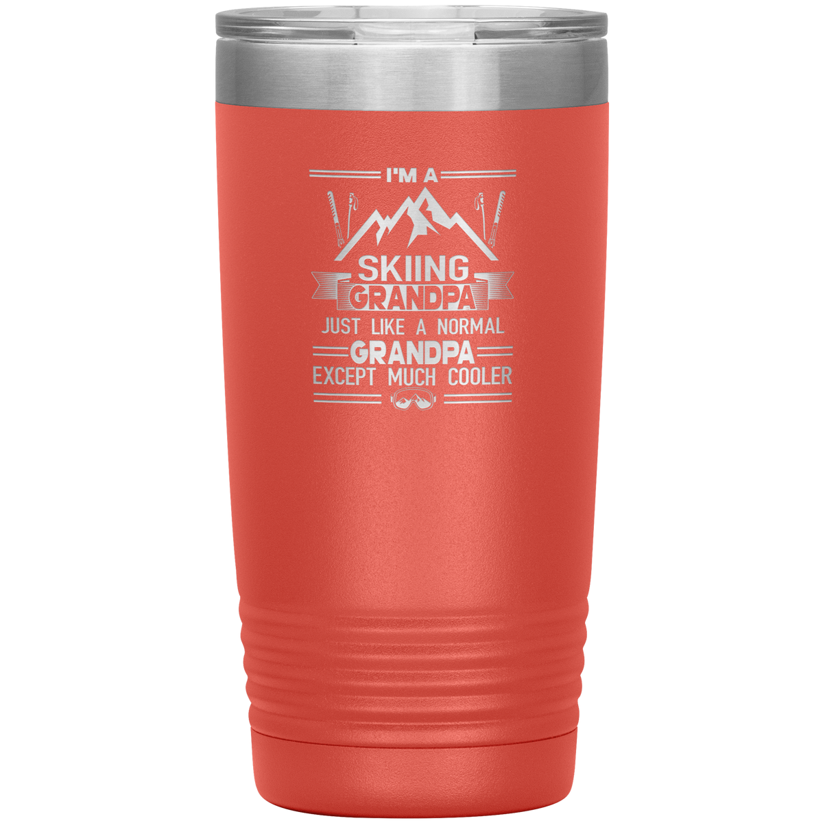 I'm A Skiing Grandpa 20oz Tumbler - Powderaddicts