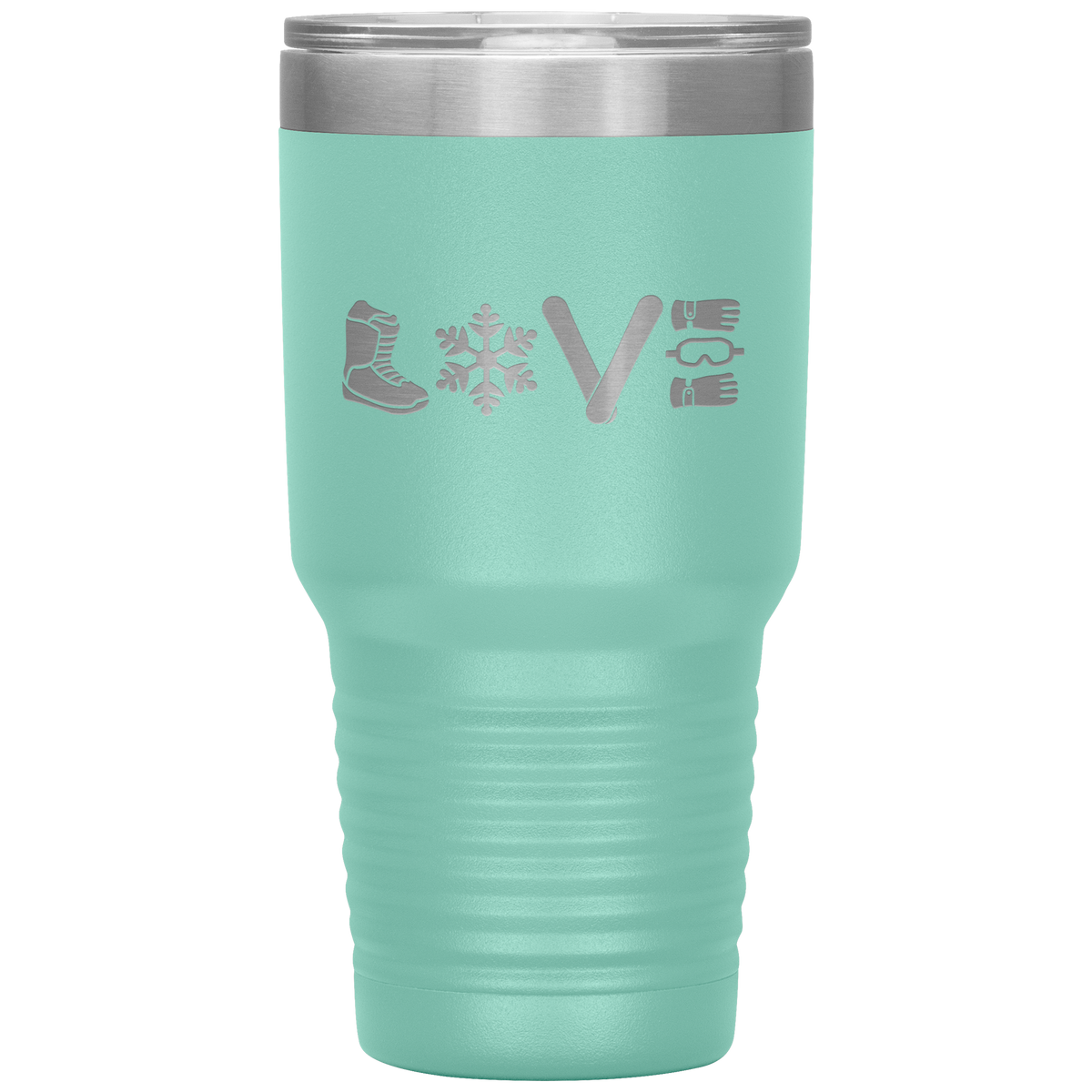 Love Snowboard Symbols 30oz Tumbler - Powderaddicts
