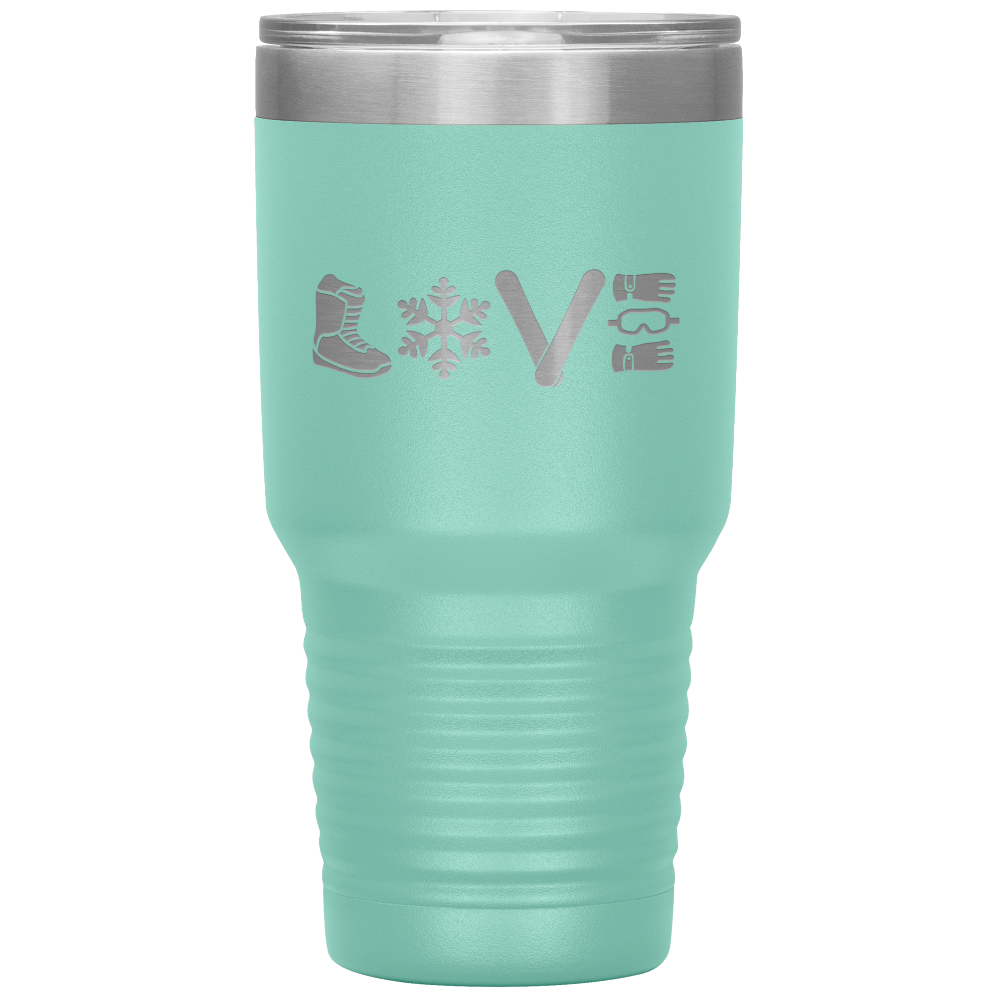 Love Snowboard Symbols 30oz Tumbler - Powderaddicts