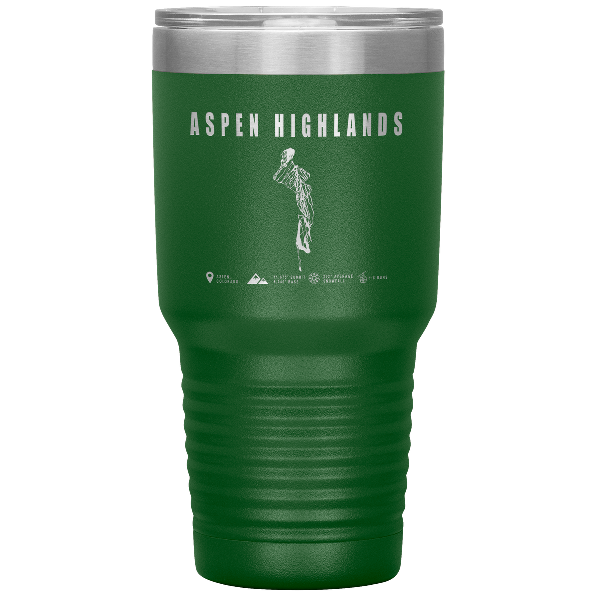 Aspen Highlands, Colorado Ski Resort 30oz Tumbler - Powderaddicts