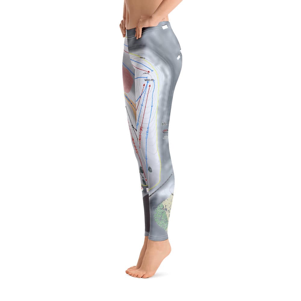 Mt Brighton, Michigan Ski Trail Map Women's Base Layer Bottom - Powderaddicts