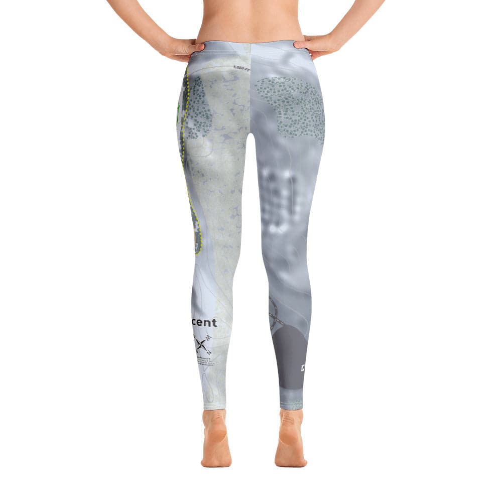 Mt Crescent, Iowa Ski Trail Map Women's Base Layer Bottom