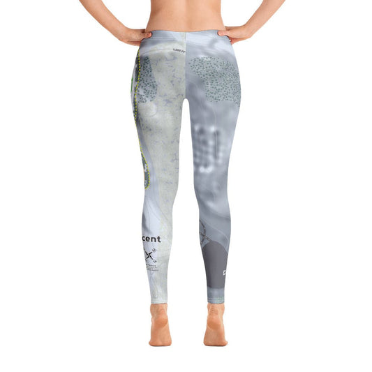 Mt Crescent, Iowa Ski Trail Map Women's Base Layer Bottom - Powderaddicts
