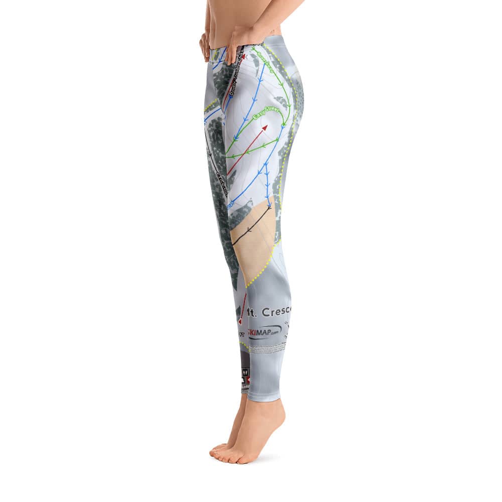 Mt Crescent, Iowa Ski Trail Map Women's Base Layer Bottom - Powderaddicts