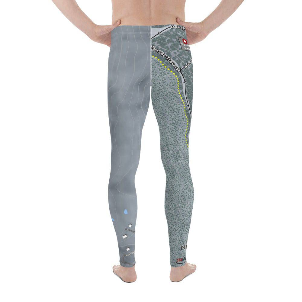 Mt Eyak, Alaska Ski Trail Map Men&#39;s Base Layer Bottom - Powderaddicts