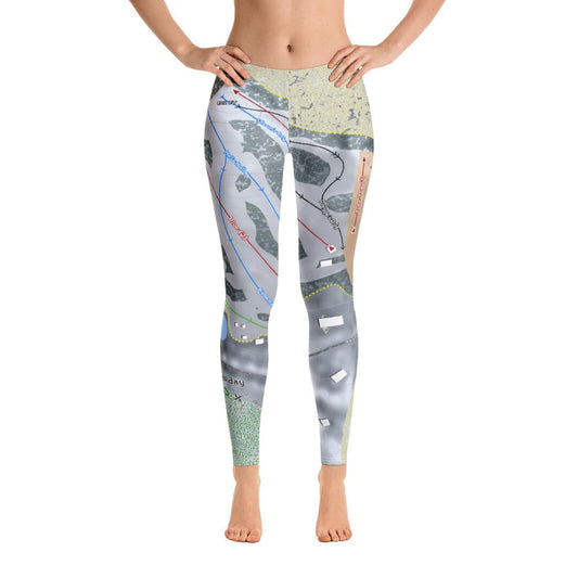 Mt Holiday, Michigan Ski Trail Map Women's Base Layer Bottom - Powderaddicts