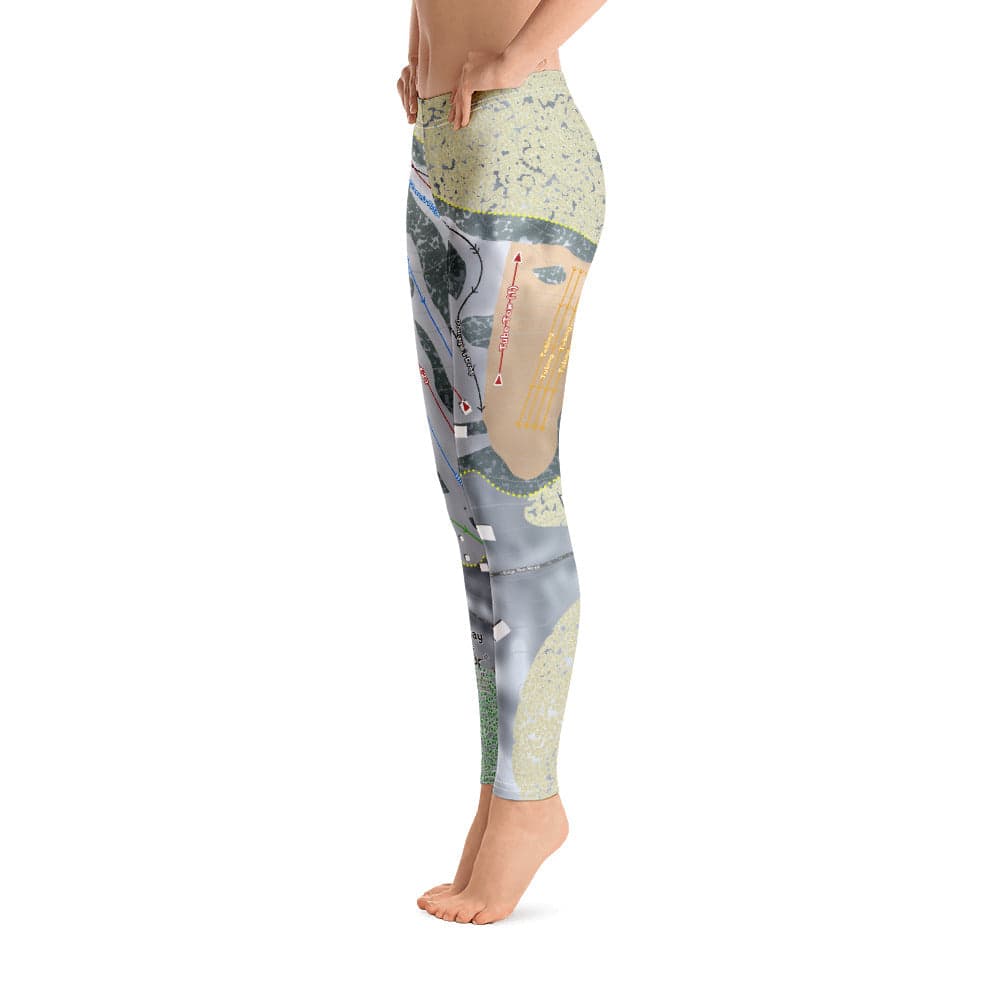 Mt Holiday, Michigan Ski Trail Map Women's Base Layer Bottom - Powderaddicts