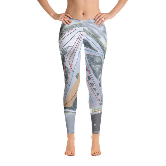 Mt Holly, Michigan Ski Trail Map Women's Base Layer Bottom - Powderaddicts