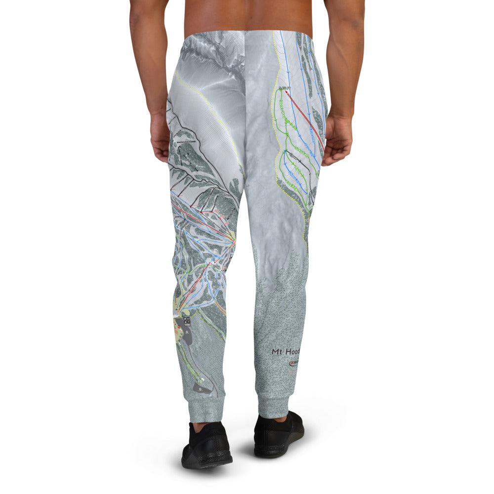 Mt. Hood Meadows, Oregon Ski Trail Map Men&#39;s Mid-Layer - Powderaddicts