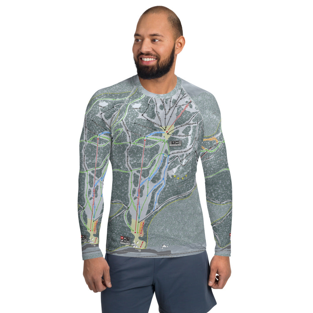Mt. Hood Ski Bowl, Oregon Ski Trail Map Men's Base Layers