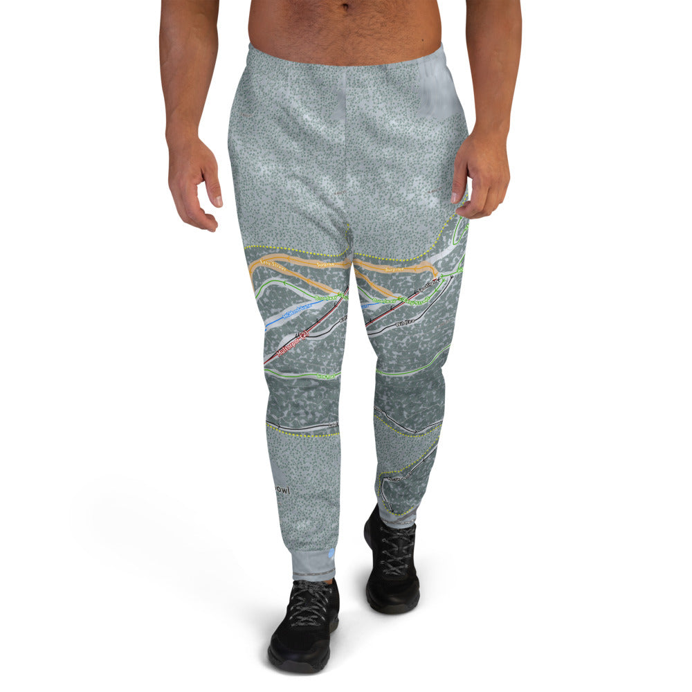 Mt Hood Skibowl, Oregon Ski Trail Map Men's Mid-Layer - Powderaddicts