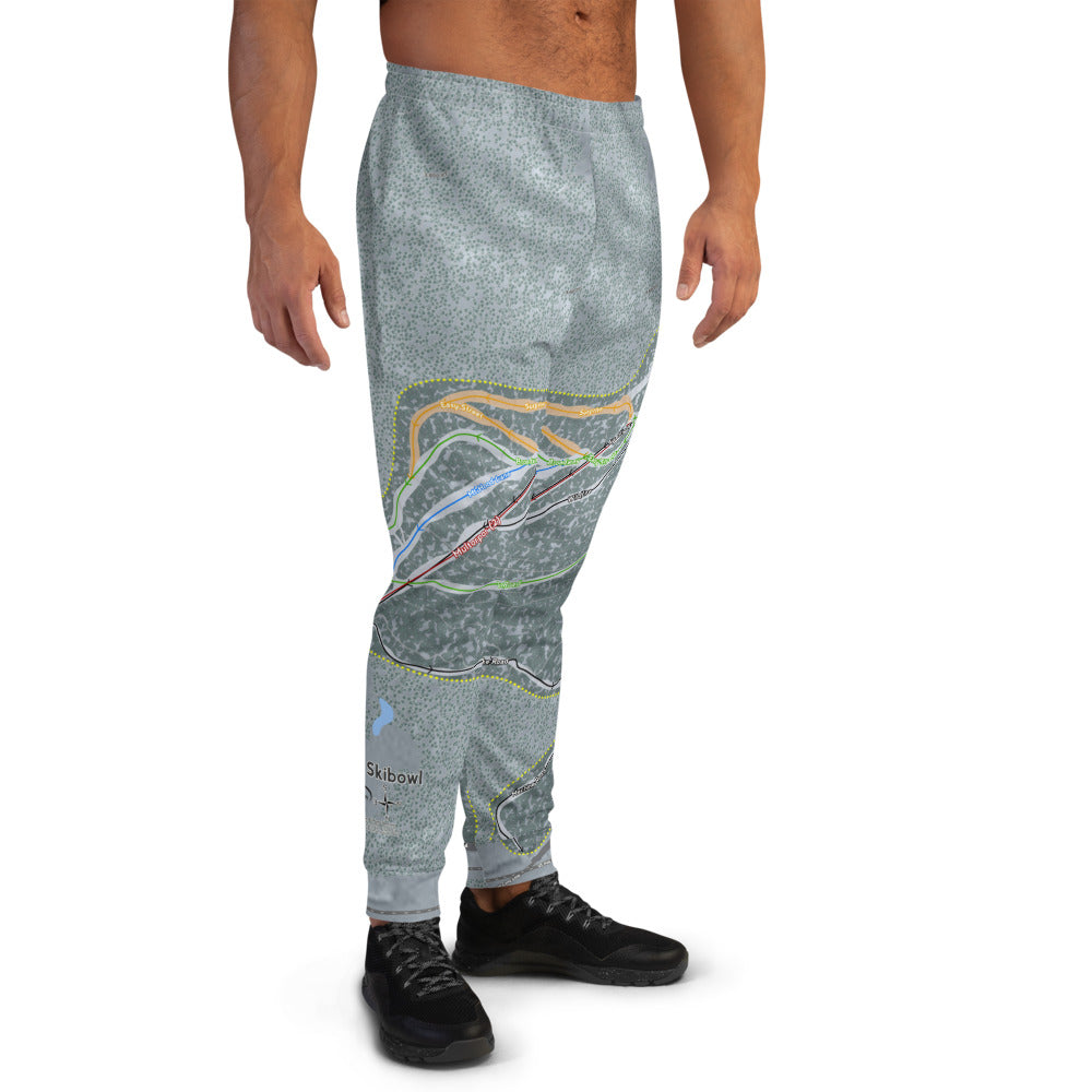 Mt Hood Skibowl, Oregon Ski Trail Map Men's Mid-Layer - Powderaddicts