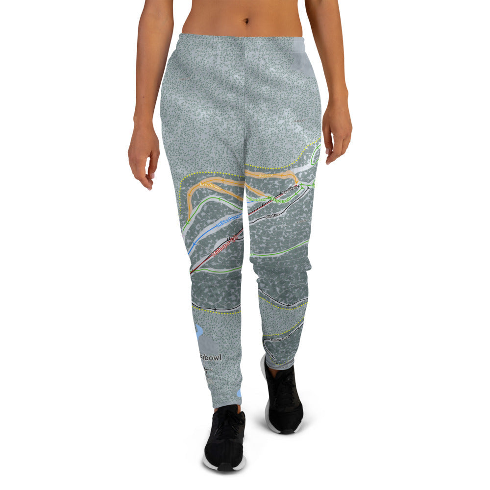 Mt Hood Skibowl, Oregon Ski Trail Map Women's Mid-Layer