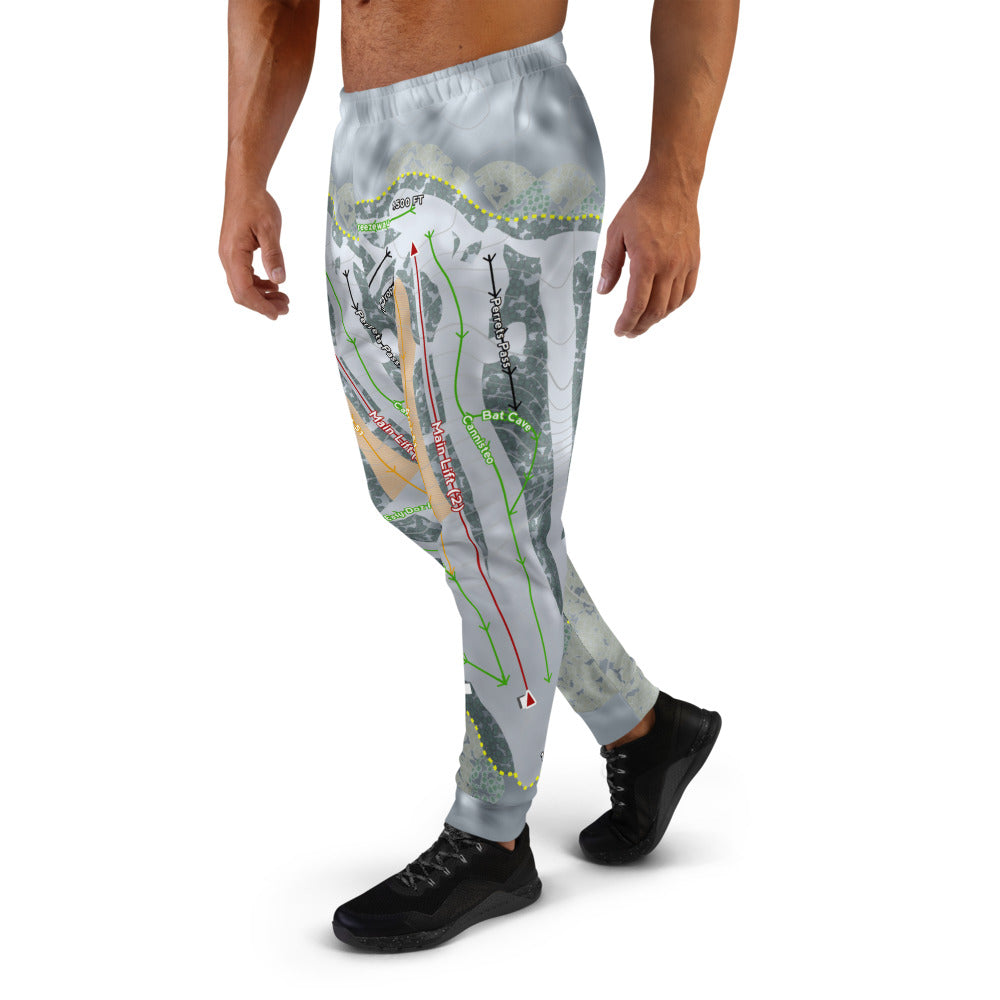 Mt Itasca, Minnesota Ski Trail Map Men's Mid-Layer - Powderaddicts