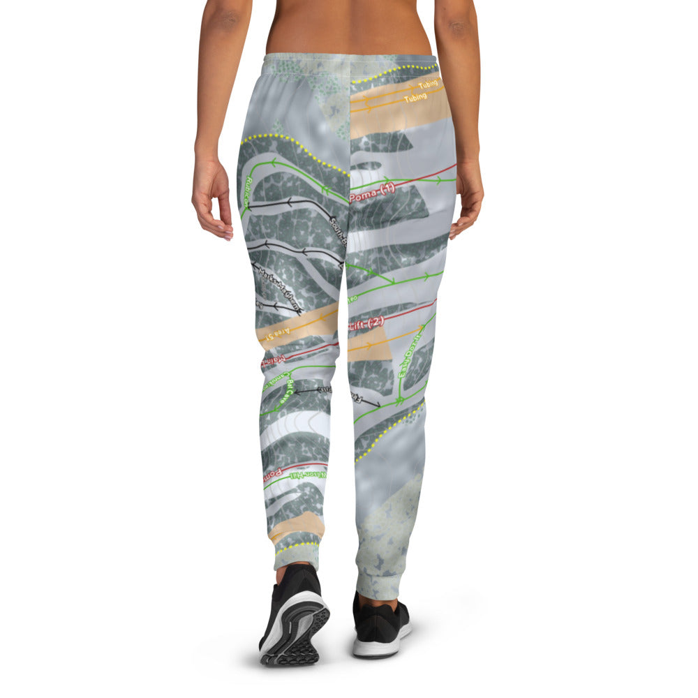 Mt Itasca, Minnesota Ski Trail Map Women's Mid-Layer - Powderaddicts