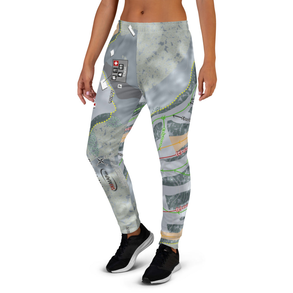 Mt Itasca, Minnesota Ski Trail Map Women's Mid-Layer - Powderaddicts