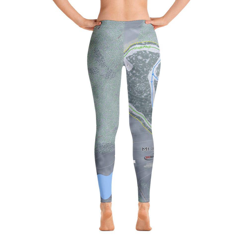 Mt Jefferson, Maine Ski Trail Map Women's Base Layer Bottom - Powderaddicts