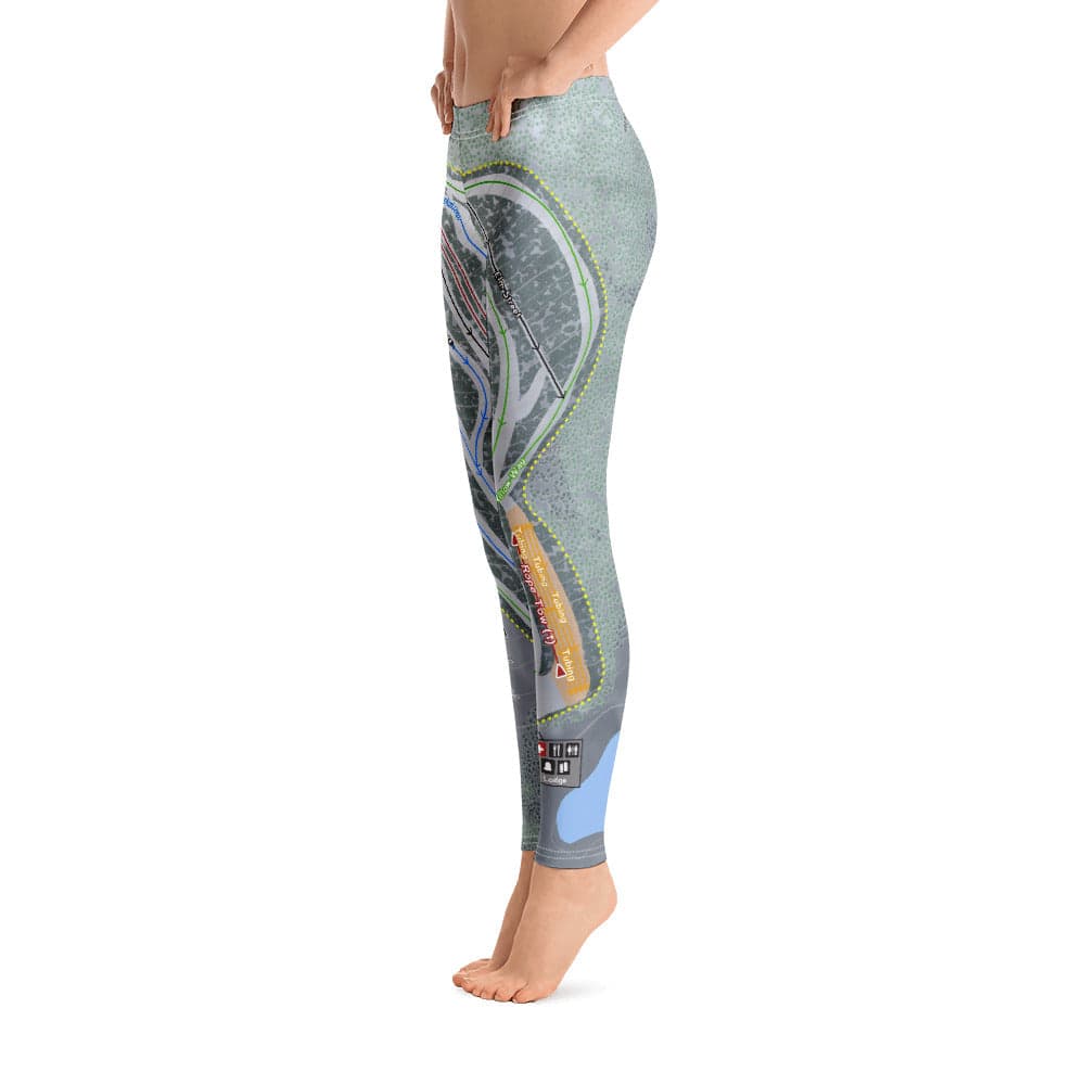 Mt Jefferson, Maine Ski Trail Map Women's Base Layer Bottom - Powderaddicts