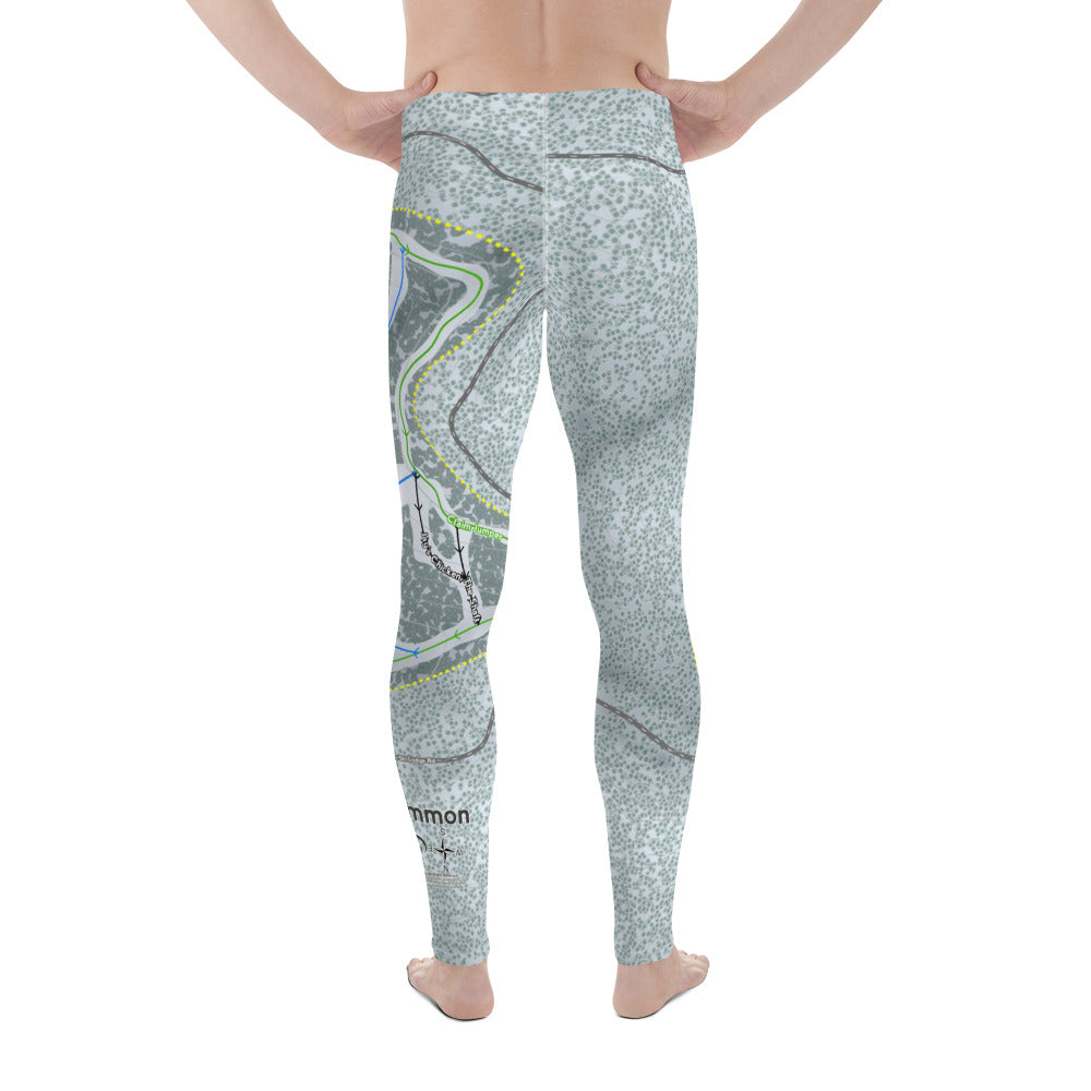 Mt Lemmon, Arizona Ski Trail Map Men's Base Layer Bottom - Powderaddicts