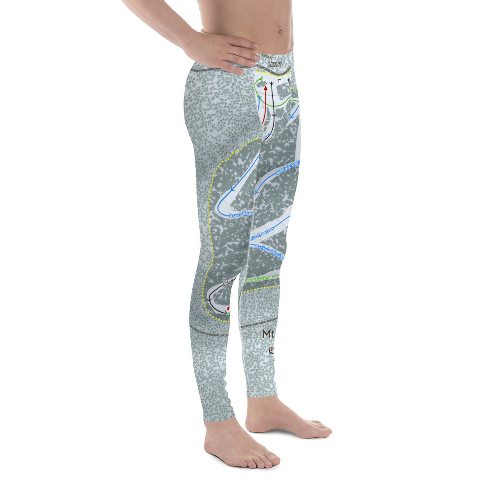 Mt Lemmon, Arizona Ski Trail Map Men's Base Layer Bottom - Powderaddicts