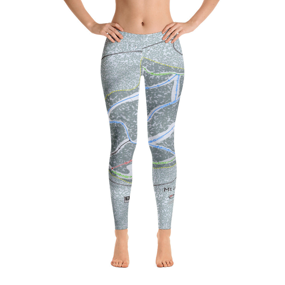 Mt Lemmon, Arizona Ski Trail Map Women's Base Layer Bottom - Powderaddicts