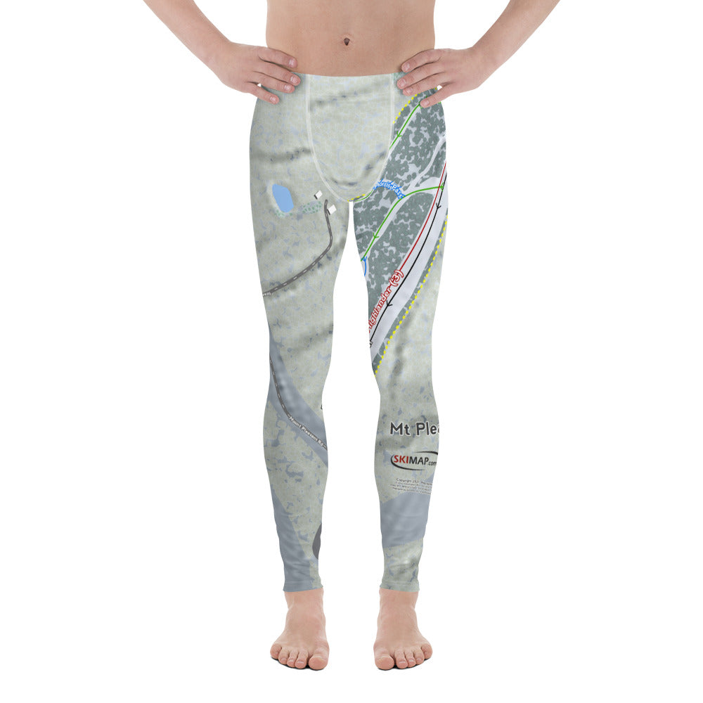 Mt Pleasant, Pennsylvania Ski Trail Map Men's Base Layer Bottom - Powderaddicts