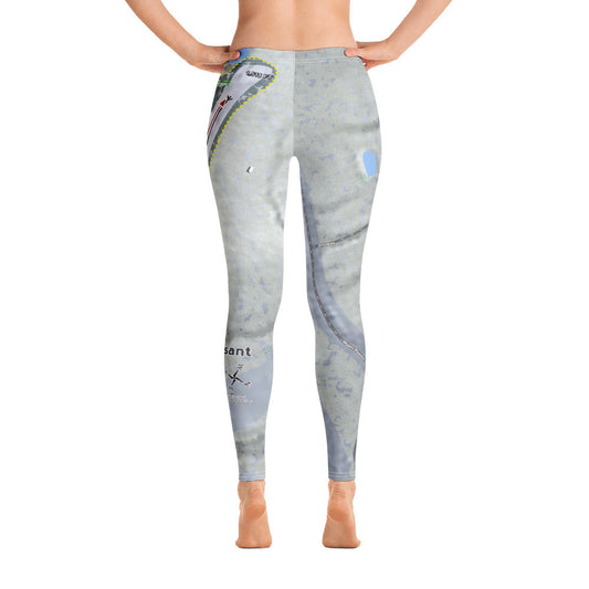 Mt Pleasant, Pennsylvania Ski Trail Map Women's Base Layer Bottom - Powderaddicts