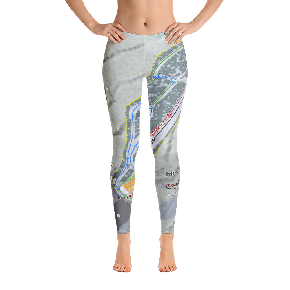 Mt Pleasant, Pennsylvania Ski Trail Map Women's Base Layer Bottom - Powderaddicts