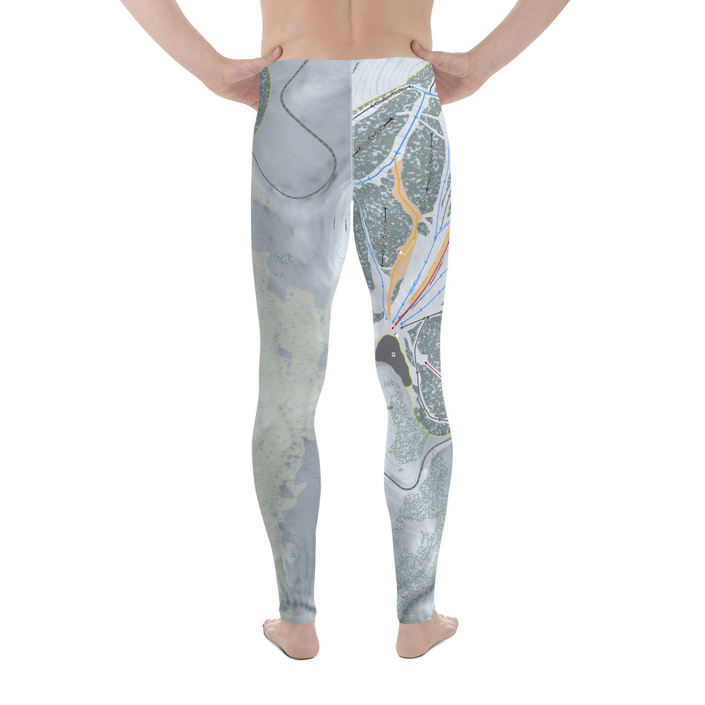 Mt Rose, Nevada Ski Trail Map Men's Base Layer Bottom - Powderaddicts