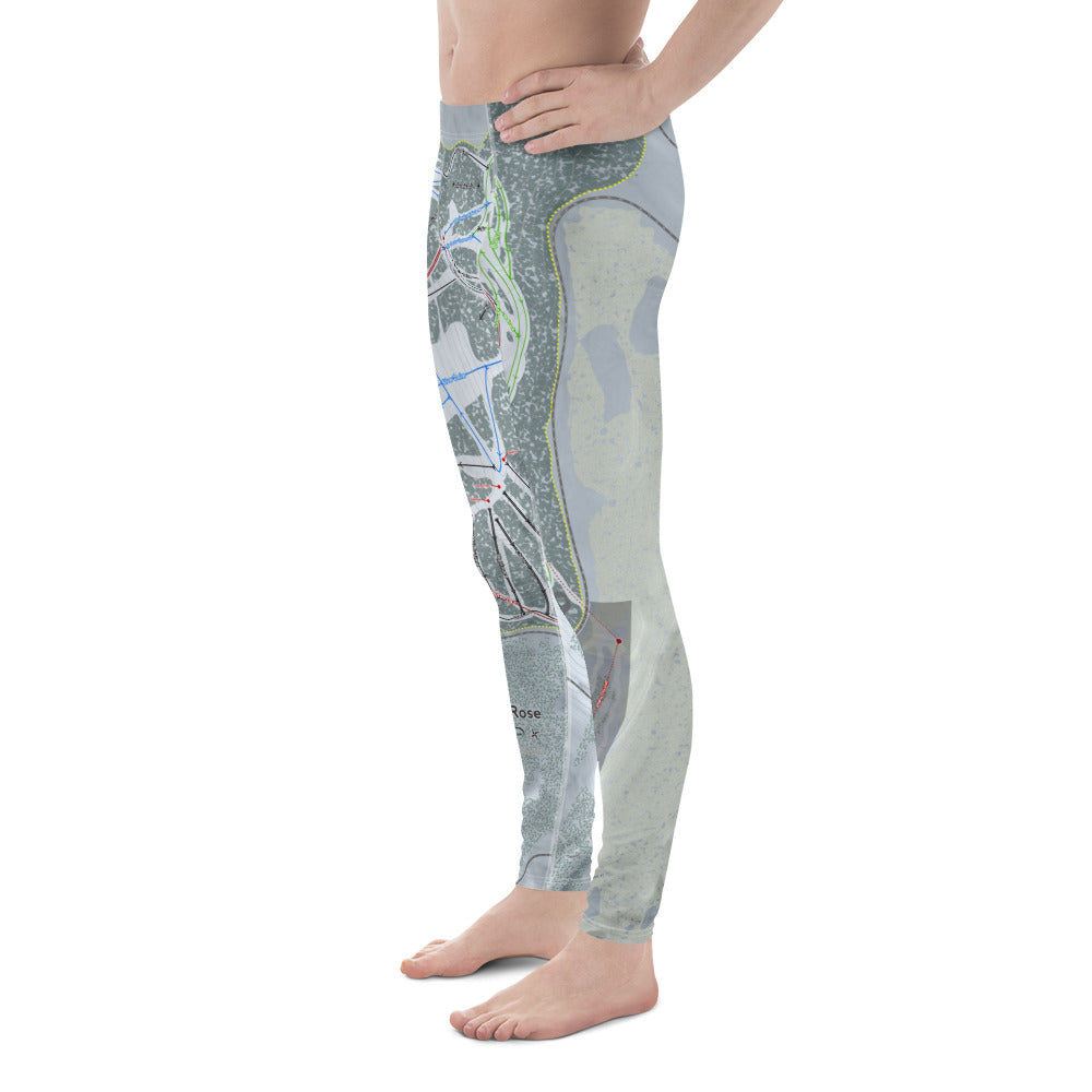 Mt Rose, Nevada Ski Trail Map Men's Base Layer Bottom - Powderaddicts