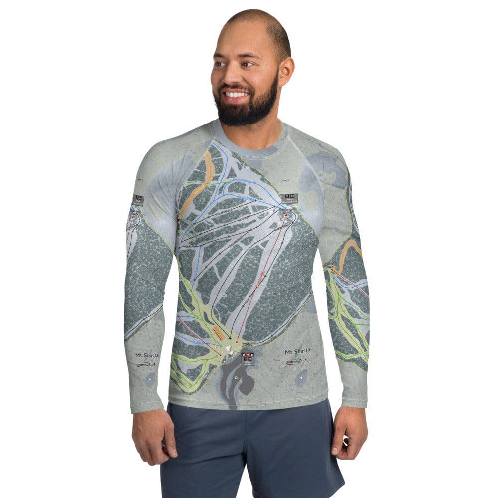 Mt. Shasta, California Ski Trail Map Men's Base Layers