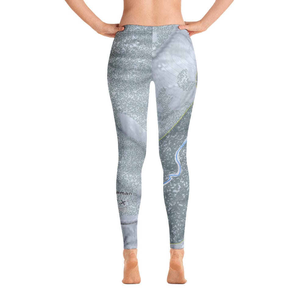 Mt Waterman, California Ski Trail Map Women's Base Layer Bottom