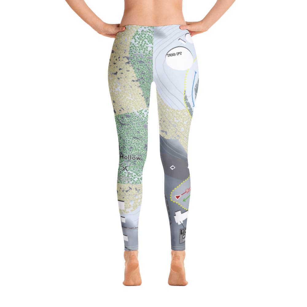 Mulligans Hollow, Michigan Ski Trail Map Women's Base Layer Bottom
